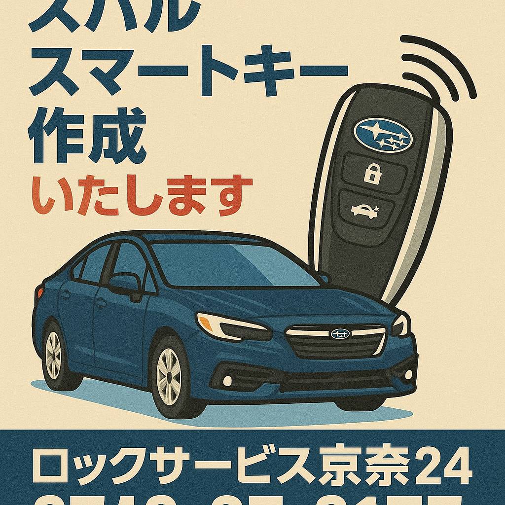 奈良スバルスマートキー制作