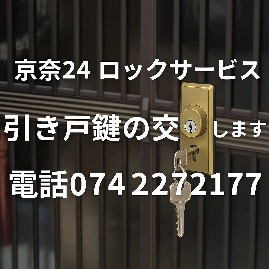 奈良引き戸鍵交換